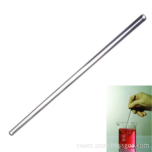 High Temperature Resistant Borosilicate Glass Stir Sticks: 5mm Diameter Lab Stirring Rods